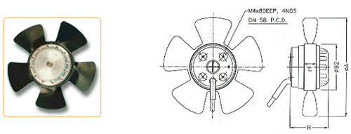 Fans with 92 mm Dia. Rotor