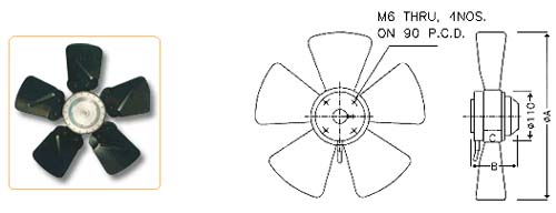 Fans with 100 mm Dia. Rotor