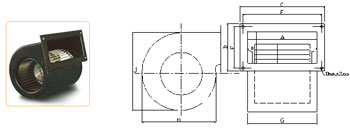 Centrifugal Blowers Double Inlet